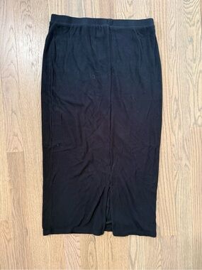 Kindred Bravely Maternity Classic Black Stretch Midi Skirt - Sleek Pencil Style
